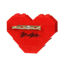 Load image into Gallery viewer, Dee and Ricky LEGO Heart (Red)